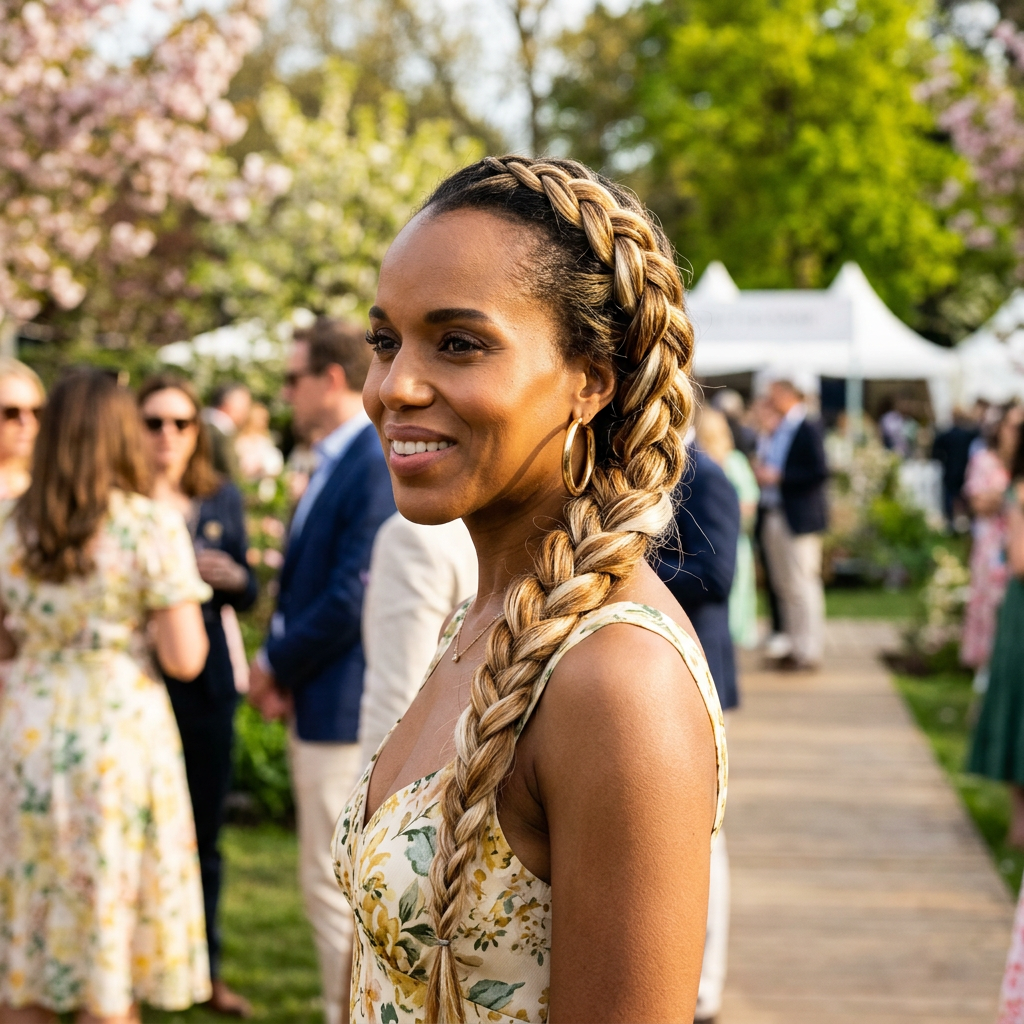 Блондинистая коса Керри Вашингтон настраивает меня на весеннее настроение — смотрите фотографии