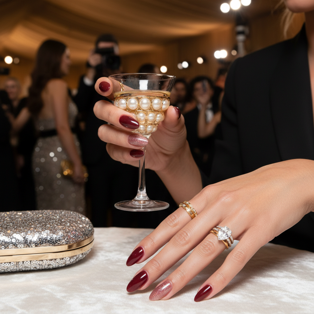 Ногти Хейли Бибер на Оскаре — это радикальное отклонение от её привычного маникюра с эффектом глазури — смотрите фото